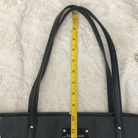 KATE SPADE LARGE RARE RED & BLACK POLKA DOT PURSE - Picture 13 of 14